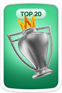 Finish in TOP 20 in a tournament